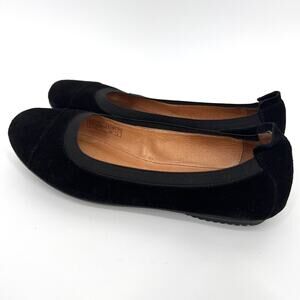 Josef Seibel Womens Black Suede Pippa Comfort Ballet Flats Shoes U.S. Size 8.5